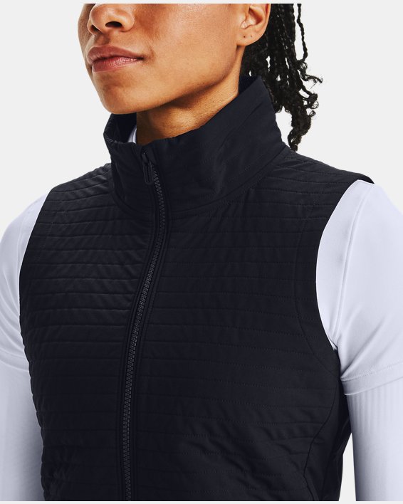 Women's UA Storm Revo Full Zip Vest, Black, pdpMainDesktop image number 3
